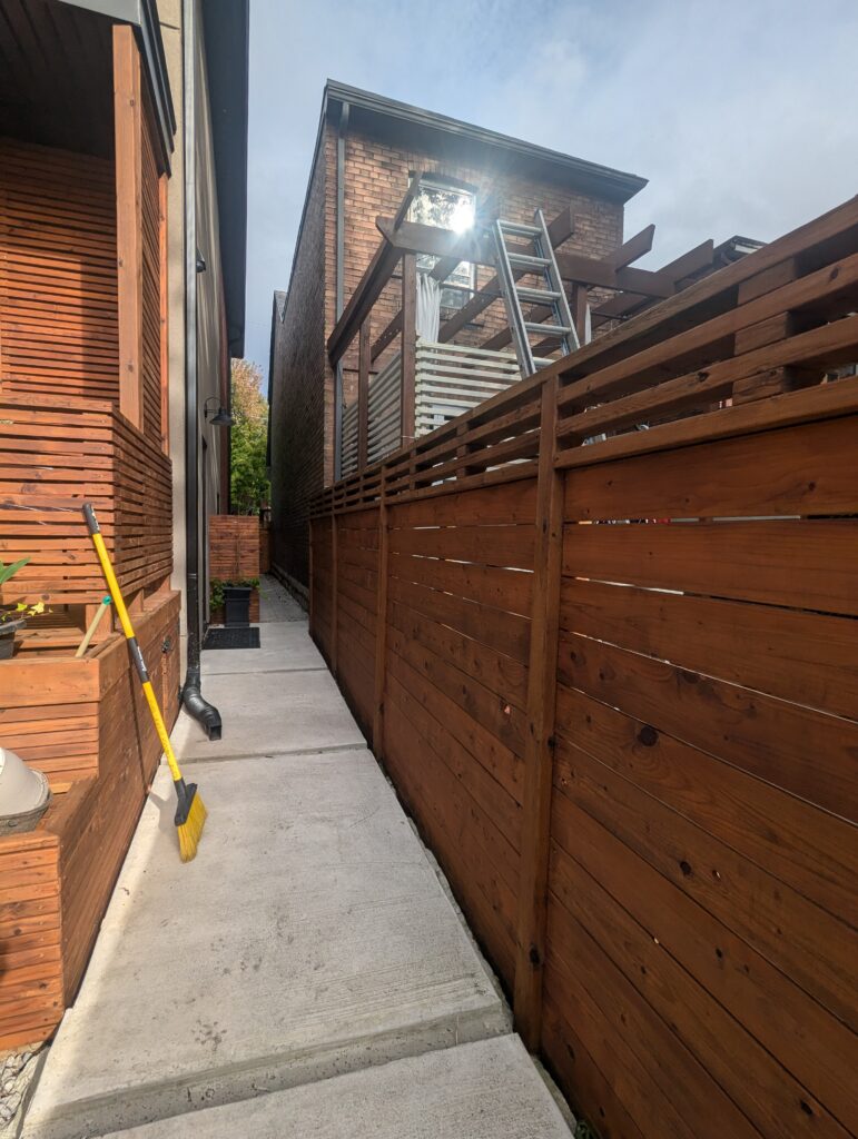 Exterior Painting 6 fence staining