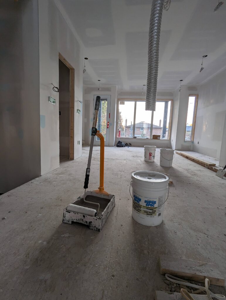 drywall primer and tools 