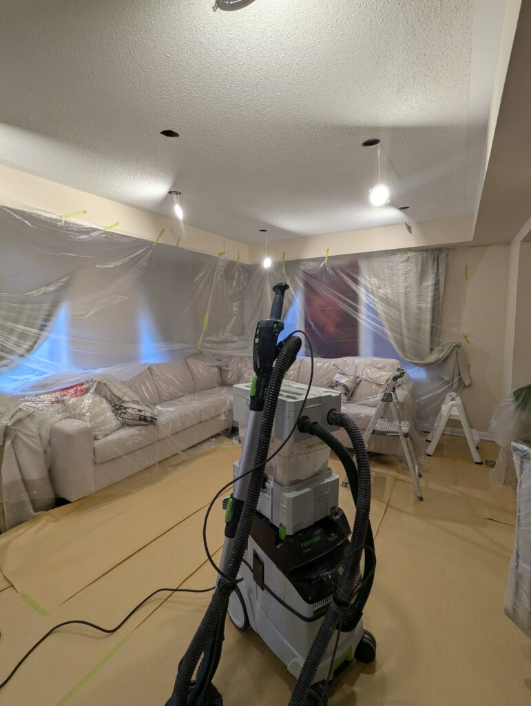 popcorn ceiling removal sander and vacuum