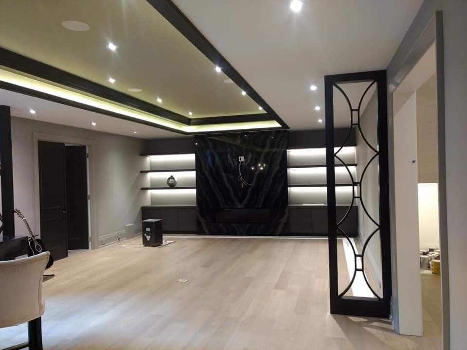 finished basement painting